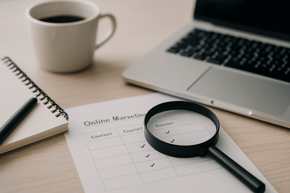 Online Marketing Kurs Vergleich 2025 – Die besten Kurse im Überblick
